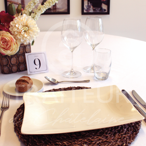 Assiette rectangle vague – Image 2