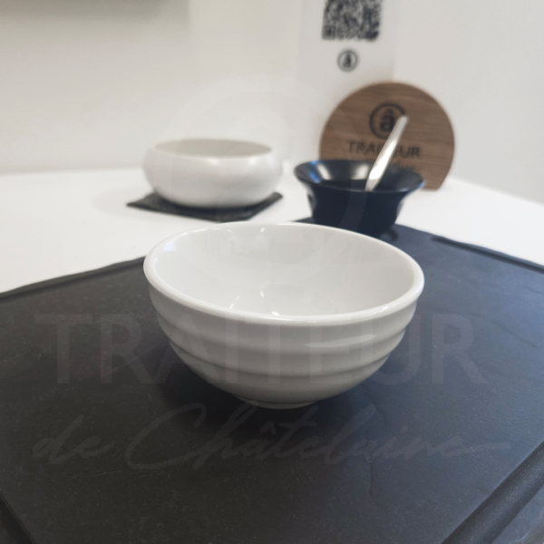Mini bol rayure blanc – Image 2